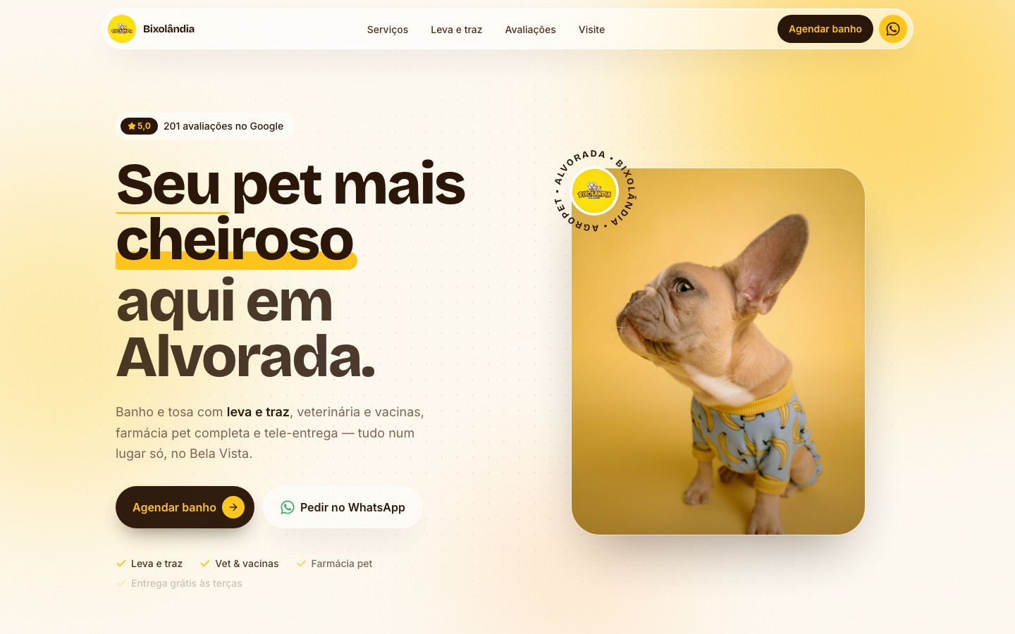 Site Bixolândia Agropet