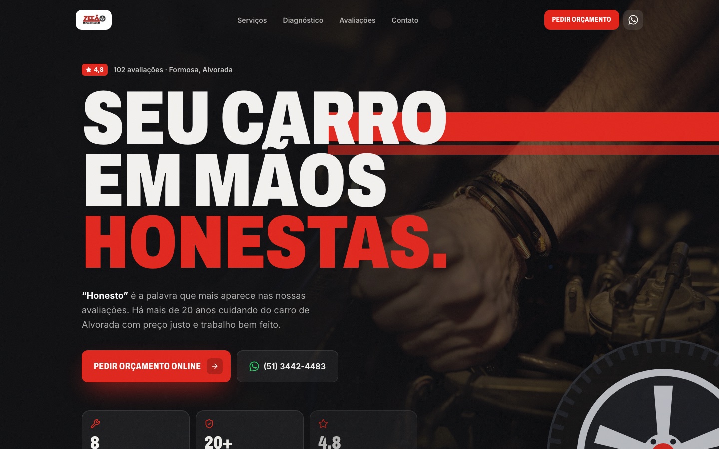 Site Zecão Auto Center